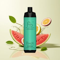 Grossista Italia RandM Fumot Shisha 10000 Puff Type-C Anguria Melone Frutto della Passione Menta