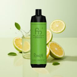 Grossista Italia RandM Fumot Shisha 10000 Puffs Tipo-C Lemon Menta