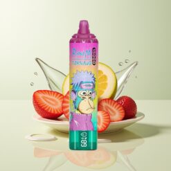 Grossista Italia RandM Fumot Tornado 15000 Puff LCD Fragola Ghiacciata