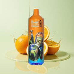 Grossista Italia RandM Fumot Tornado 9000 Puffs Display RGB Arancia Soda