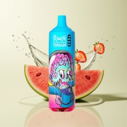 Grossista Italia RandM Fumot Tornado 9000 Puffs Display RGB Fragola Anguria