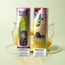 Grossista Italia RandM Fumot Tornado 9000 Puffs Ghiaccio Fruttato Svapare