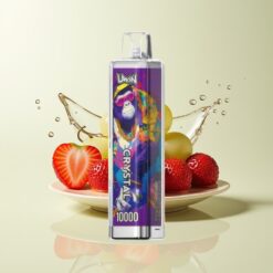Grossista Italia Uwin Crystal 10000 Puff RGB Fragola Uva