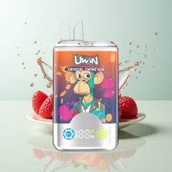 Grossista Italia Uwin Crystal Twins 40000 Puff Doppio Gusto Fragola Lampone Ciliegia Mr Blu