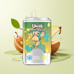 Grossista Italia Uwin Crystal Twins 40000 Puff Doppio Gusto Kiwi Frutto della Passione Guava Due Mele