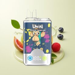 Grossista Italia Uwin Crystal Twins 40000 Puff Due Gusti Kiwi Frutto della Passione Guava Mirtillo Lampone