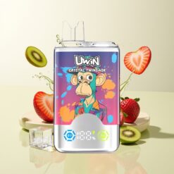 Grossista Italia Uwin Crystal Twins 40000 Puff Fragola Kiwi Uva Ghiaccio