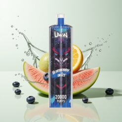 Grossista Italia Uwin Shisha Hookah Crystal 20000 DTL Mirtillo Su Ghiaccio