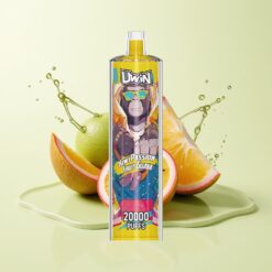 Grossista Italia Uwin Shisha Hookah Crystal 20000 Puff Kiwi Frutto della Passione Guava