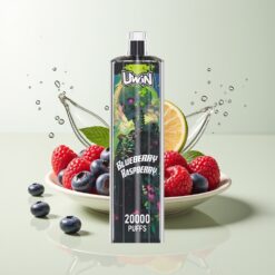 Grossista Italia Uwin Shisha Hookah Crystal 20000 Puff Mela Lampone Blu