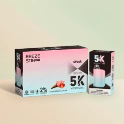 Grossista Italia BREZE STIIK BOX PRO 5000 Puffs Type-C Menta Ghiaccio
